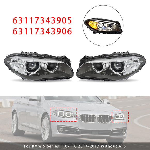 Phare au xénon HID avant gauche + droit sans AFS pour BMW série 5 528i 535i 2014-2017
