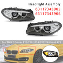 Phare au xénon HID avant gauche + droit sans AFS pour BMW série 5 528i 535i 2014-2017-5