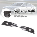 Schwarze Frontstoßstangen-Nebelscheinwerfer-Kühlergrill-Abdeckungsblende für Audi S7 A7 S-Line 2012–2015-2