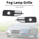Schwarze Frontstoßstangen-Nebelscheinwerfer-Kühlergrill-Abdeckungsblende für Audi S7 A7 S-Line 2012–2015-4