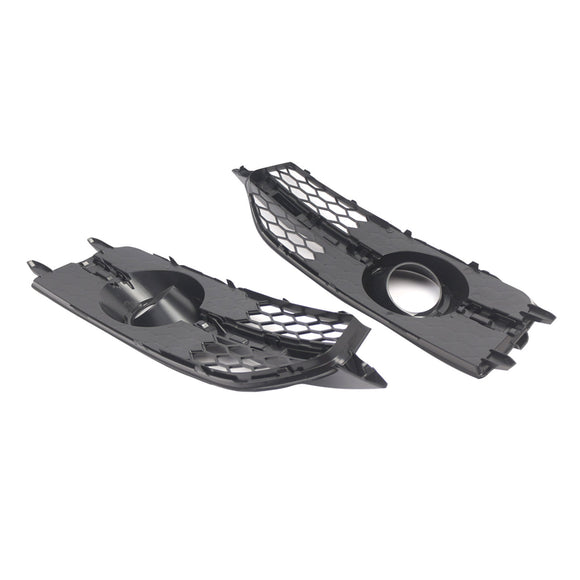 Schwarze Frontstoßstangen-Nebelscheinwerfer-Kühlergrill-Abdeckungsblende für Audi S7 A7 S-Line 2012–2015