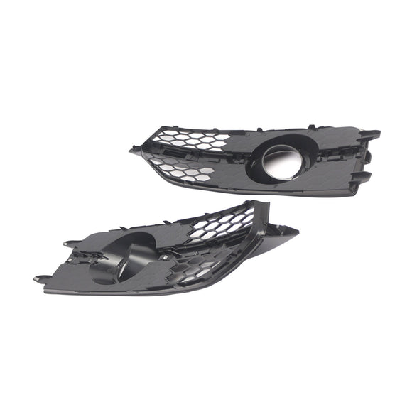 Schwarze Frontstoßstangen-Nebelscheinwerfer-Kühlergrill-Abdeckungsblende für Audi S7 A7 S-Line 2012–2015