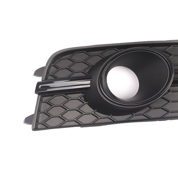 Schwarze Frontstoßstangen-Nebelscheinwerfer-Kühlergrill-Abdeckungsblende für Audi S7 A7 S-Line 2012–2015