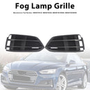 Schwarze Frontstoßstange, Nebelscheinwerfer, Grill, Grillabdeckung, Blende, passend für Audi A5 2017–2019-4
