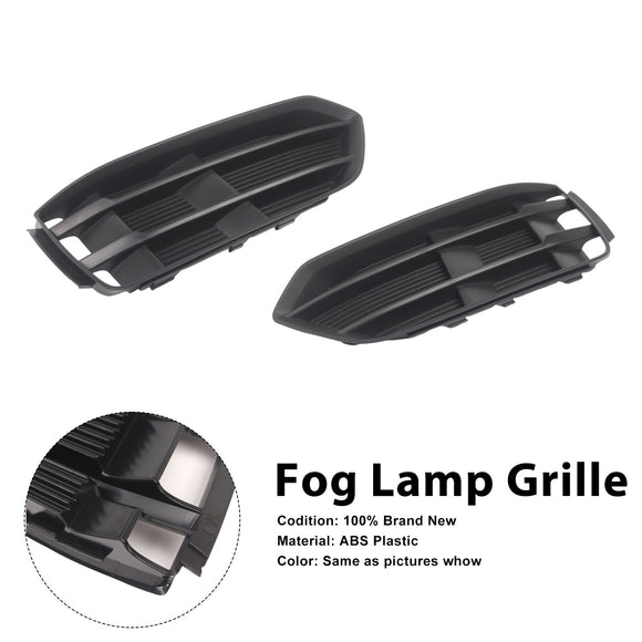 Schwarze Frontstoßstange, Nebelscheinwerfer, Grill, Grillabdeckung, Blende, passend für Audi A5 2017–2019