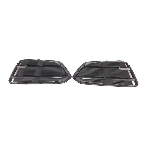 Schwarze Frontstoßstange, Nebelscheinwerfer, Grill, Grillabdeckung, Blende, passend für Audi A5 2017–2019