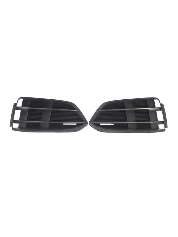 Schwarze Frontstoßstange, Nebelscheinwerfer, Grill, Grillabdeckung, Blende, passend für Audi A5 2017–2019