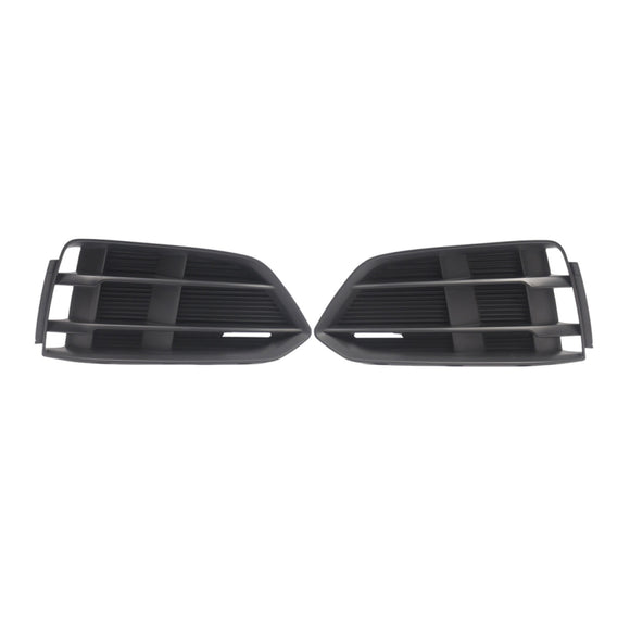 Schwarze Frontstoßstange, Nebelscheinwerfer, Grill, Grillabdeckung, Blende, passend für Audi A5 2017–2019