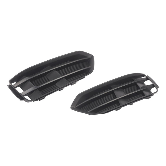 Schwarze Frontstoßstange, Nebelscheinwerfer, Grill, Grillabdeckung, Blende, passend für Audi A5 2017–2019