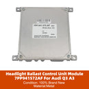 Scheinwerfer-Vorschaltgerät-Steuergerät-Modul 7PP941572AF für Audi Q3 A3-6