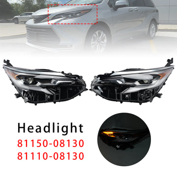 2021-2024 Toyota Sienna Led Vasen+Oikea Ajovalo 81150-08130 81110-08130 - 0