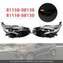 Faro principale sinistro + destro 81150-08130 81110-08130 per Toyota Sienna 2021-2024-4