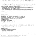 Heckscheiben-Windschutzscheiben-Dichtungsgummi für Honda Civic EK3 EK4 EJ8 EJ9 EL4-15