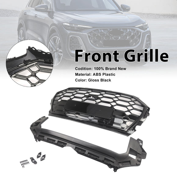 Vorne im RSQ5-Stil, Wabengitter, passend für Audi Q5 SQ5 2021–2025