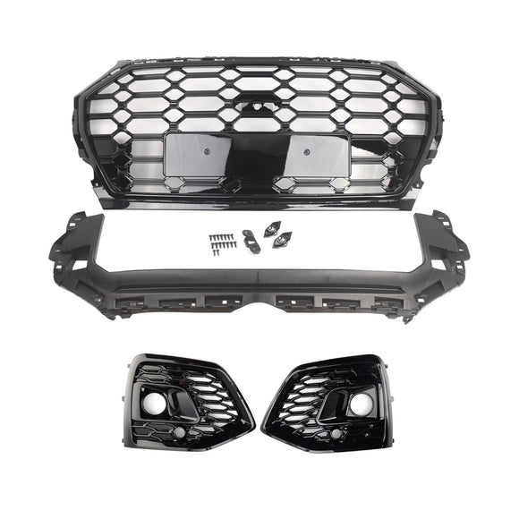 Frontstoßstangengitter, Wabengitter, Nebelscheinwerferabdeckung, passend für Audi Q5 2021–2025