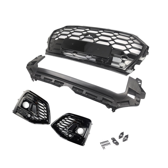 Frontstoßstangengitter, Wabengitter, Nebelscheinwerferabdeckung, passend für Audi Q5 2021–2025