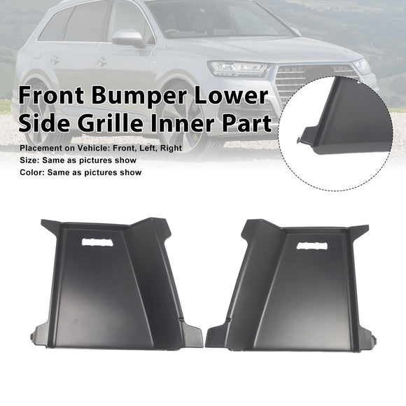 2PCS Frontstoßstangengitter Innenteil 4M0807151B Passend für Audi Q7 S-Line 2016-2019