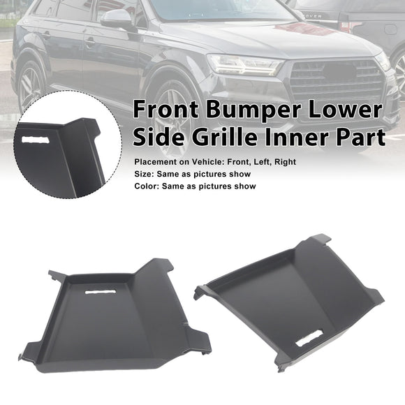 2PCS Frontstoßstangengitter Innenteil 4M0807151B Passend für Audi Q7 S-Line 2016-2019