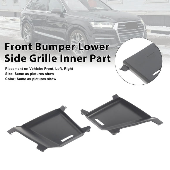 2PCS Frontstoßstangengitter Innenteil 4M0807151B Passend für Audi Q7 S-Line 2016-2019