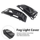 Calandre de phare antibrouillard noire pour pare-choc avant, 2 pièces, compatible avec Audi A4 B9 S4 2016 – 2019-4