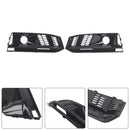 Calandre de phare antibrouillard noire pour pare-choc avant, 2 pièces, compatible avec Audi A4 B9 S4 2016 – 2019-5