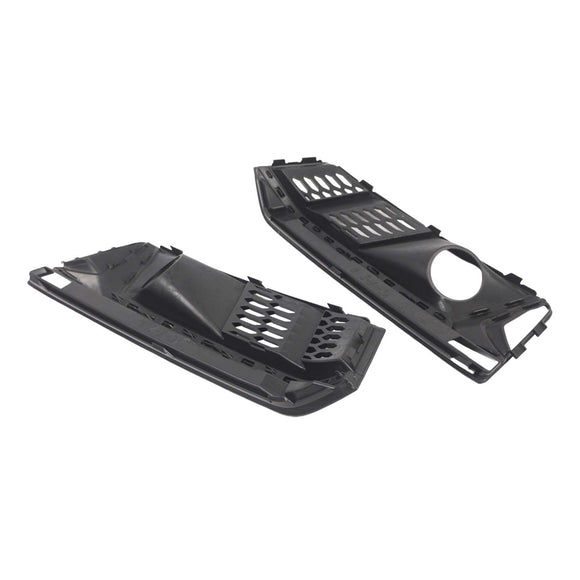 Calandre de phare antibrouillard noire pour pare-choc avant, 2 pièces, compatible avec Audi A4 B9 S4 2016 – 2019