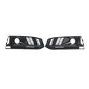 Calandre de phare antibrouillard noire pour pare-choc avant, 2 pièces, compatible avec Audi A4 B9 S4 2016 – 2019-14