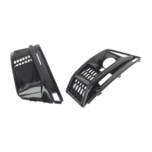 Calandre de phare antibrouillard noire pour pare-choc avant, 2 pièces, compatible avec Audi A4 B9 S4 2016 – 2019