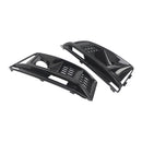 Calandre de phare antibrouillard noire pour pare-choc avant, 2 pièces, compatible avec Audi A4 B9 S4 2016 – 2019-16