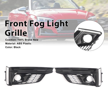 2 Stuks Voorbumper Mistlamp Grille Cover Fit Audi A5 S5 S-Lijn 2018-2019