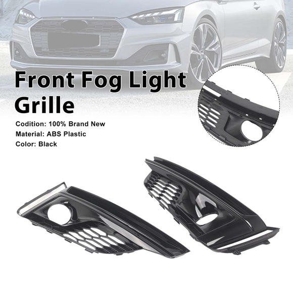 Couverture de calandre de phare antibrouillard pour pare-choc avant, 2 pièces, pour Audi A5 S5 s-line 2018 – 2019