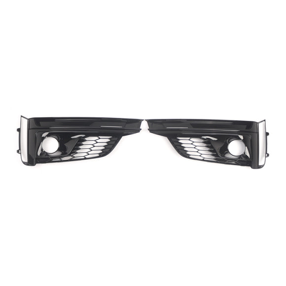 Couverture de calandre de phare antibrouillard pour pare-choc avant, 2 pièces, pour Audi A5 S5 s-line 2018 – 2019