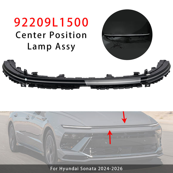 Lampada centrale barra luminosa LED DRL senza segnale di svolta sequenziale per Sonata 2024-2026