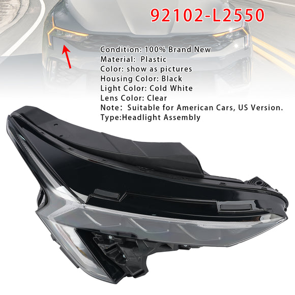 Rechte LED-Scheinwerferbaugruppe 92102-L2550 für Kia K5 EX LXS GT 2025–2026