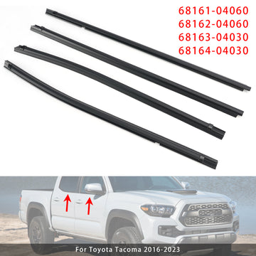 2016-2023 Toyota Tacoma 4PCS Door Weatherstrips 68161-04060 68162-04060 68163-04030 68164-04030 - 0