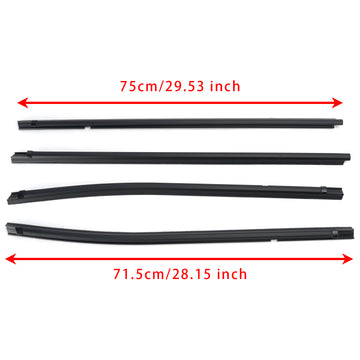 2016-2023 Toyota Tacoma 4PCS Door Weatherstrips 68161-04060 68162-04060 68163-04030 68164-04030 - 0