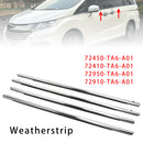 2015-2020 Honda Odyssey 4 pezzi guarnizione per finestrino auto cromata 72450-TA6-A01 72410-TA6-A01-4