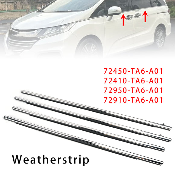2015-2020 Honda Odyssey 4 pezzi guarnizione per finestrino auto cromata 72450-TA6-A01 72410-TA6-A01