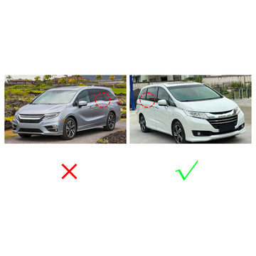2015–2020 Honda Odyssey 4 Stück Autofenster-Dichtungsstreifen Chrom 72450-TA6-A01 72410-TA6-A01 - 0