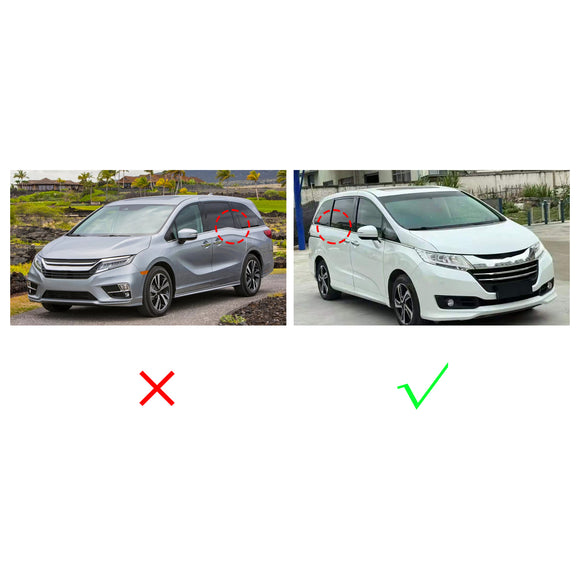 2015-2020 Honda Odyssey 4 pezzi guarnizione per finestrino auto cromata 72450-TA6-A01 72410-TA6-A01
