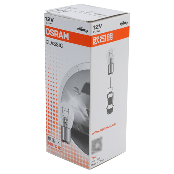 Autolicht-Halogen-Zusatzlampe P21/5 W 7240 YS7240 12 V 21/5 W BA15d für OSRAM
