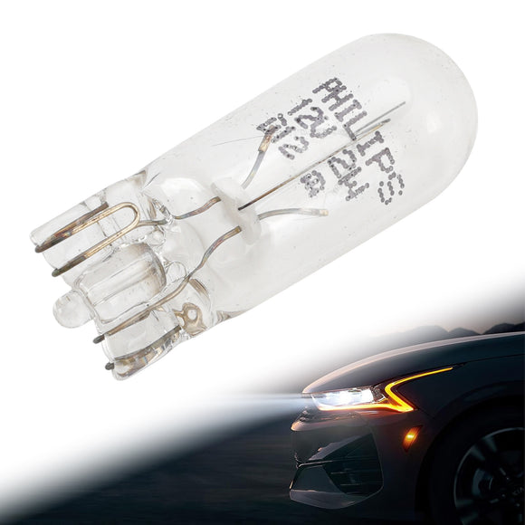 Lámpara auxiliar halógena para faro de coche T10 W2W 12960 12V 2W Para PHILIPS