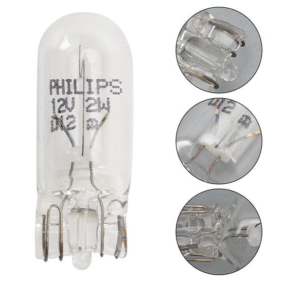 Lámpara auxiliar halógena para faro de coche T10 W2W 12960 12V 2W Para PHILIPS