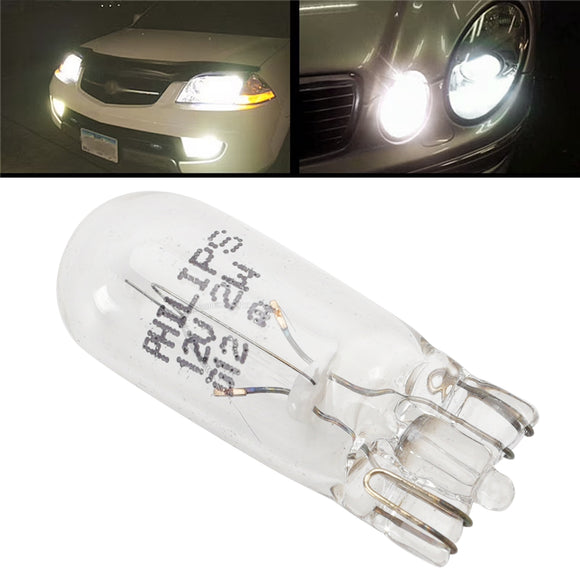 Lámpara auxiliar halógena para faro de coche T10 W2W 12960 12V 2W Para PHILIPS