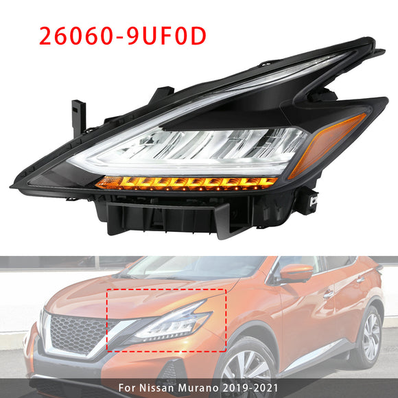 Left LED Head Light 26060-9UF0D For Nissan Murano 2019-2021