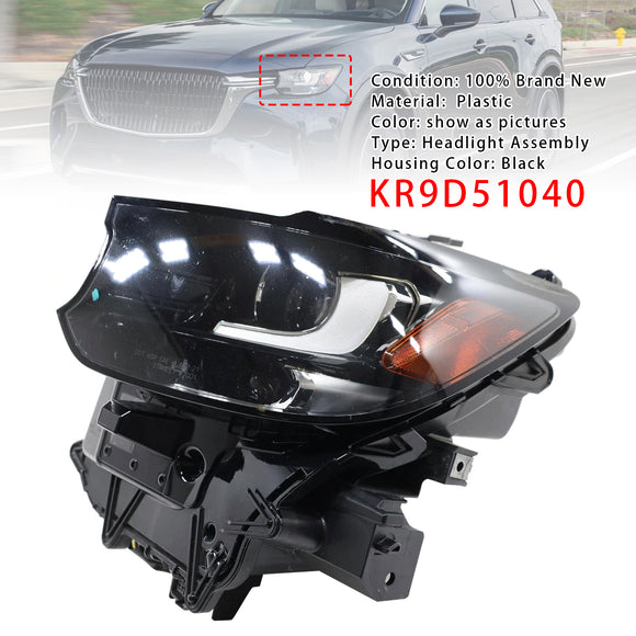 Faro anteriore sinistro a LED senza DRL/AFS per Mazda CX-90 2024-2025 KR9D51040