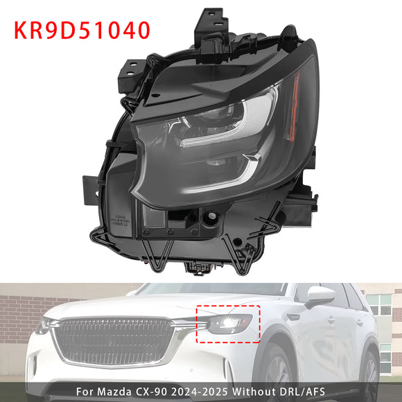 Faro anteriore sinistro a LED senza DRL/AFS per Mazda CX-90 2024-2025 KR9D51040