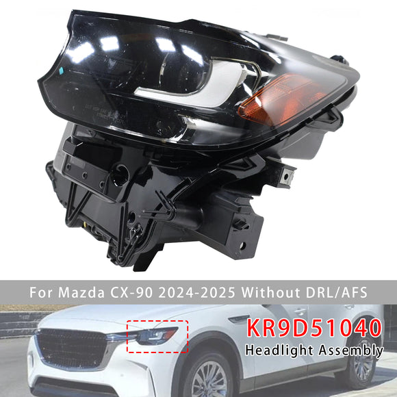 Faro anteriore sinistro a LED senza DRL/AFS per Mazda CX-90 2024-2025 KR9D51040
