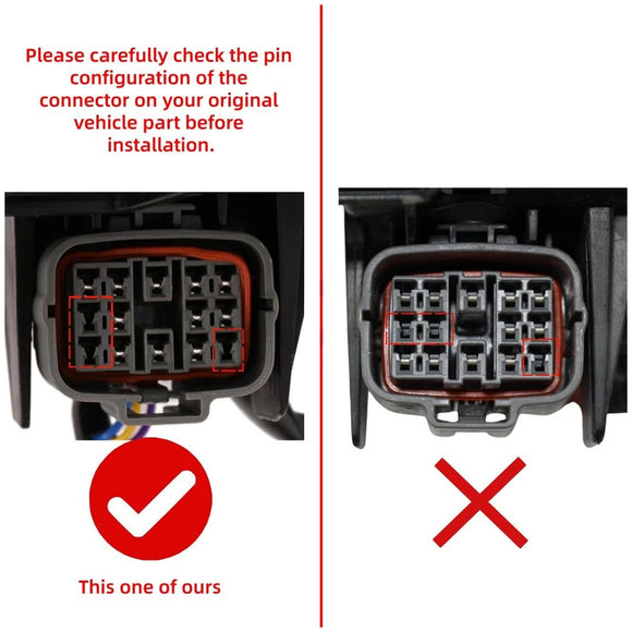 Left+Right LED Head Light Without DRL/AFS For Mazda CX-90 2024-2025 KR9D51040