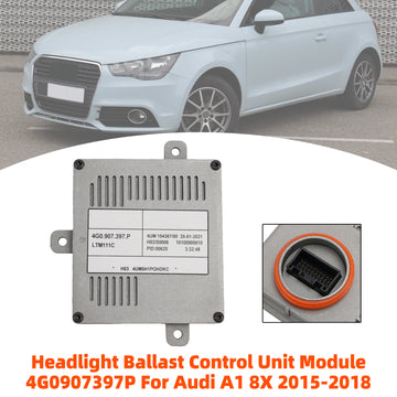 Módulo 4G0907397P da unidade de controle do reator do farol para Audi A1 8X 2015-2018 - 0